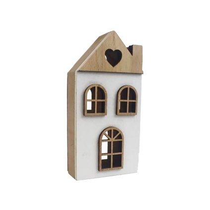 Dekorace domeček 7 x 3 x 14 cm bílý