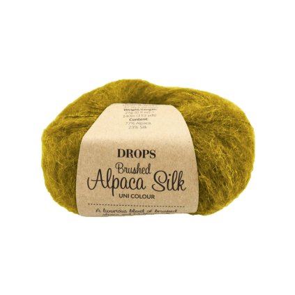 Drops Brushed Alpaca Silk UNI 41 pšeničné pole