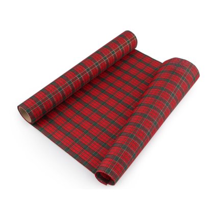 Běhoun s lurexem červený 36 cm 2,7 m