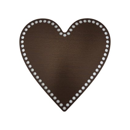 Dno na košík dekor ořech srdce Ø 25 cm