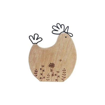 Dekorace slepička 14 cm