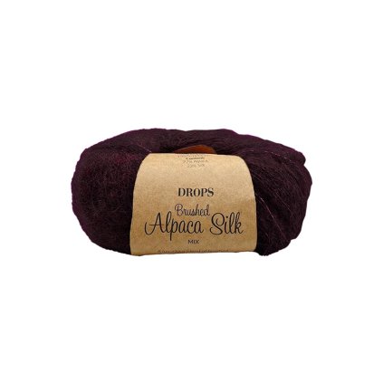 Drops Brushed Alpaca Silk MIX 43 tmavá grape