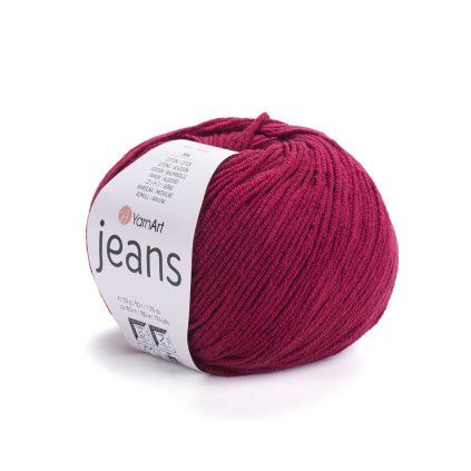příze YarnArt Jeans 66 vínová