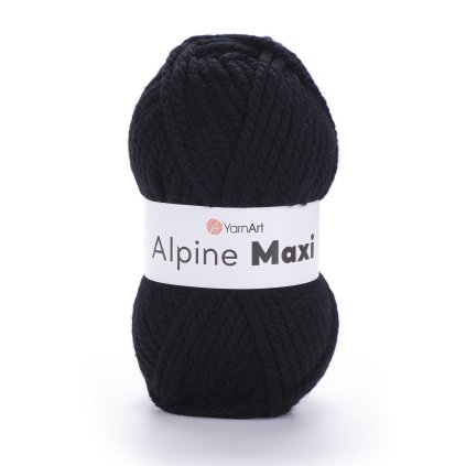příze Alpine Maxi 661 černá