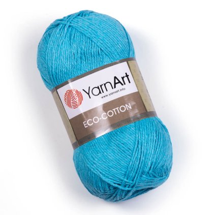 příze Eco Cotton 765 tyrkysová