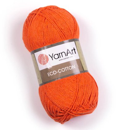 příze Eco Cotton 779 lososově oranžová