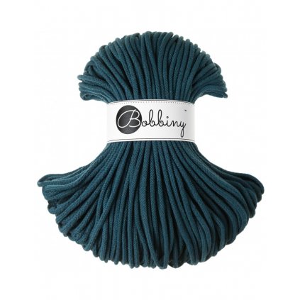 Bobbiny šňůry 5 mm Petrol ( Peacock blue)