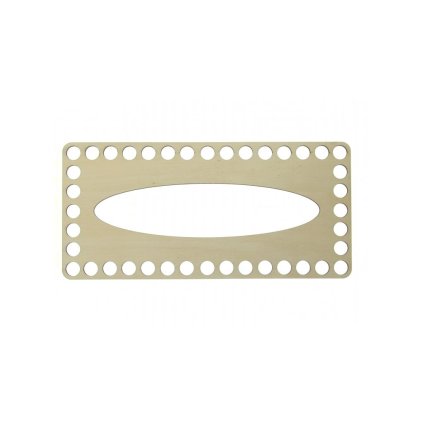 Obdélník na kapesníky 21 x 10 mm topol