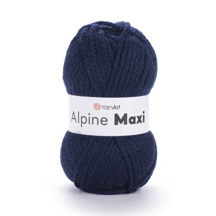 příze Alpine Maxi 674 tmavě modrá