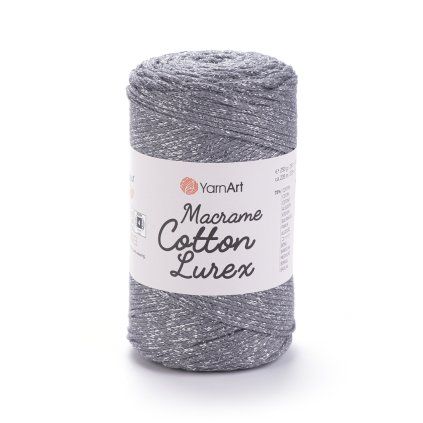 YARNART MACRAME COTTON LUREX 737