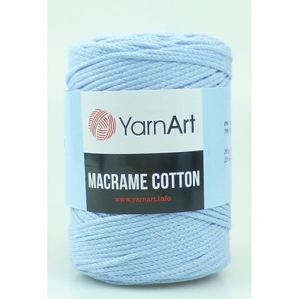 Macrame Cotton 760 bledě modrá