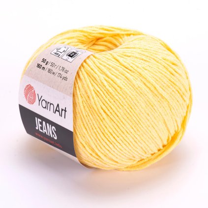 příze YarnArt Jeans 88 vanilkově žlutá