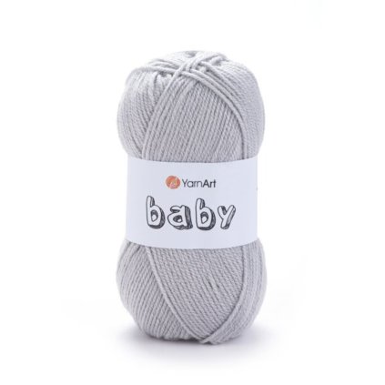 příze Baby 855 světle šedá