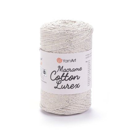 YARNART MACRAME COTTON LUREX 725
