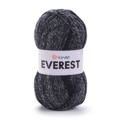 příze Everest 7040 černošedá