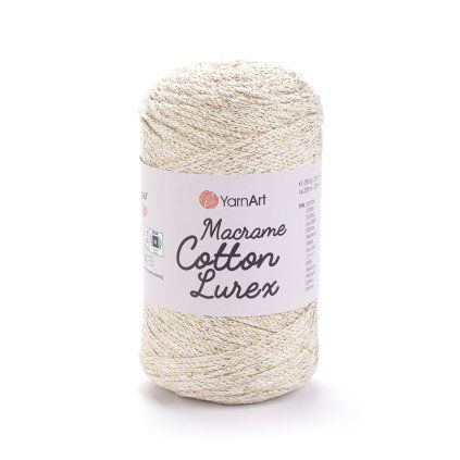 YARNART MACRAME COTTON LUREX 724