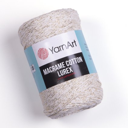 Macrame Cotton Lurex 724 krémová