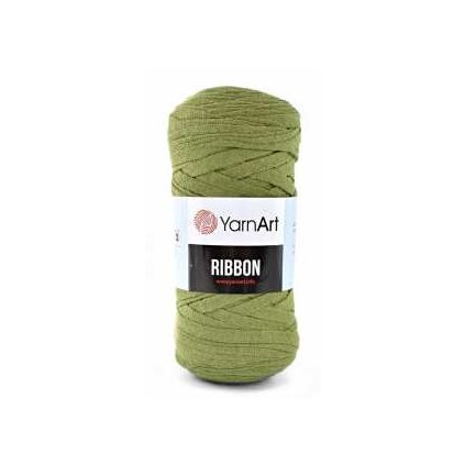 Ribbon Yarn Art olivové