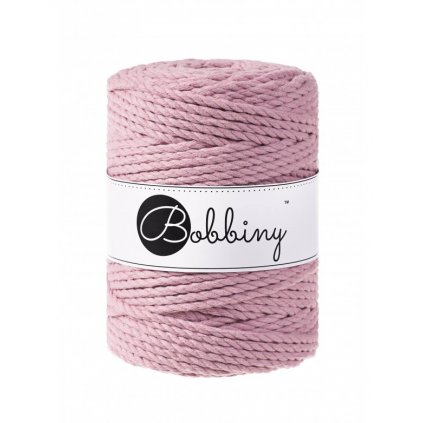 Bobbiny 3PLY Macrame Rope XXL starorůžové (DUSTY PINK)