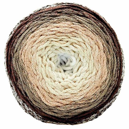 Chainy Cotton Cake ReTwisst 33 variace bílá, krémová, béžová, hnědá
