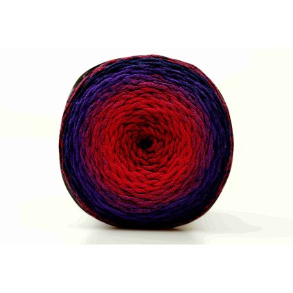 Chainy Cotton Cake ReTwisst 24 variace červená, fuchsiová, fialová