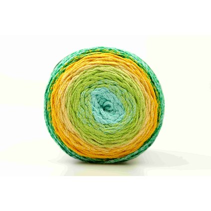 Chainy Cotton Cake ReTwisst 27 variace tyrkys, limetková, žlutá