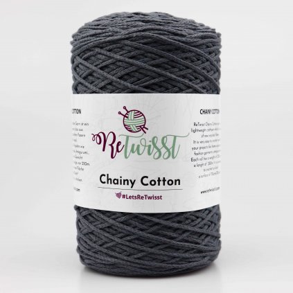 ReTwisst Chainy Cotton 6 tmavě šedá