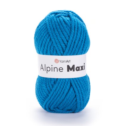 příze Alpine Maxi 671 modrý tyrkys