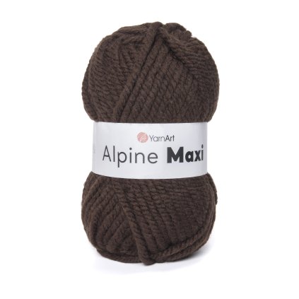 příze Alpine Maxi 663 tmavě hnědá