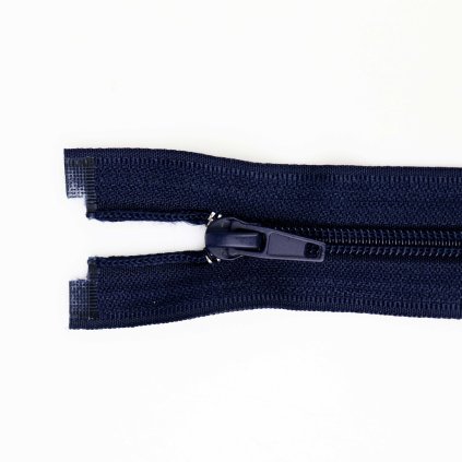 Spirálový zip dělitelný 60 cm tmavě modrý