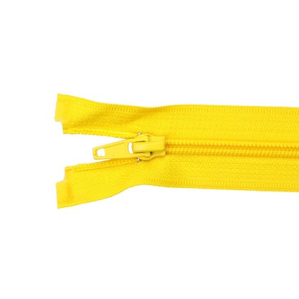Spirálový zip dělitelný 80 cm žlutý