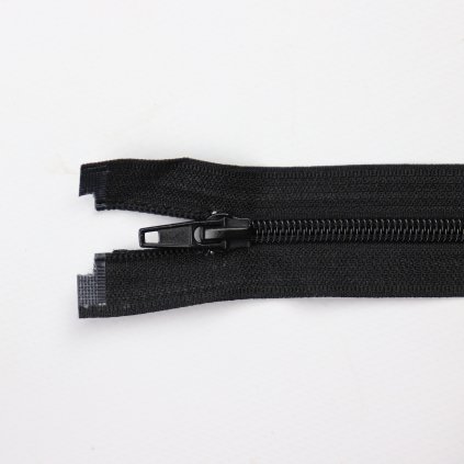 Spirálový zip dělitelný 40 cm černý