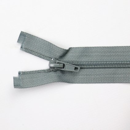 Spirálový zip dělitelný 40 cm šedý