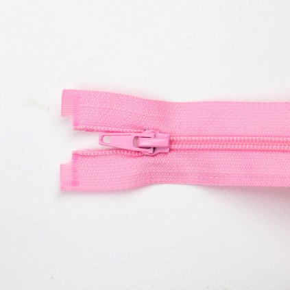 Spirálový zip dělitelný 30 cm růžový