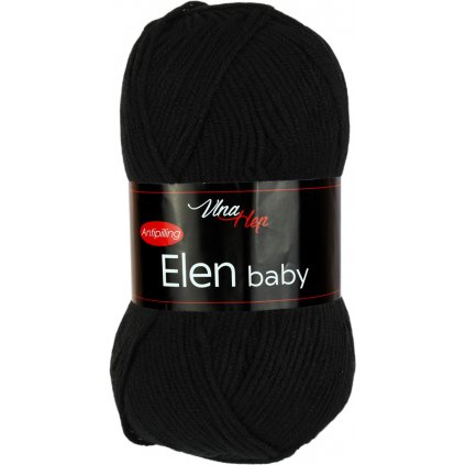 příze Elen baby 4001 černá