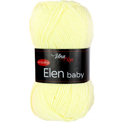 příze Elen baby 4175 jemná pastelově žlutá
