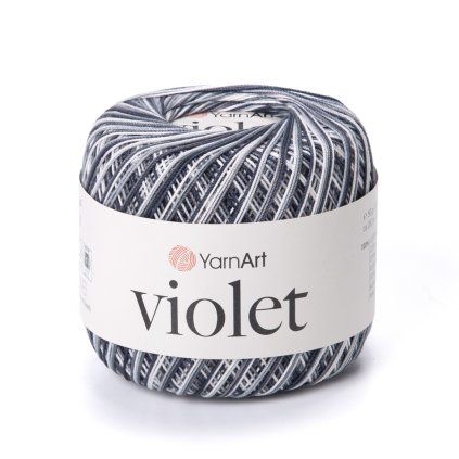 příze Violet 509 černá, bílá