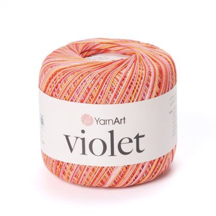 příze Violet 507 červená, oranžová