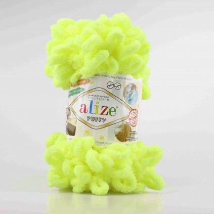 příze Puffy 552 neon žlutá