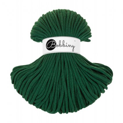 Bobbiny šňůry 5 mm Lesní zelená (Pine green)