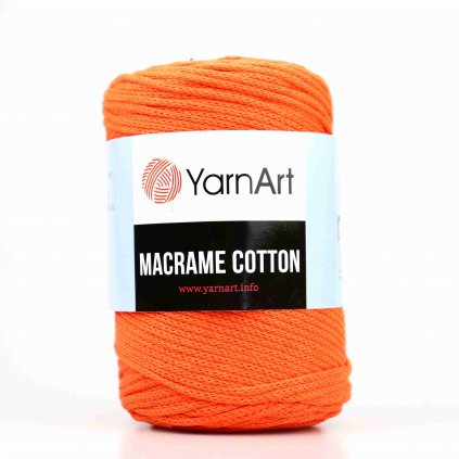 Macrame Cotton 800 zářivá oranžová