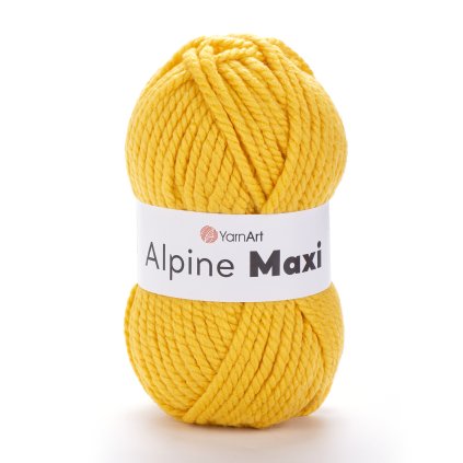 příze Alpine Maxi 679 žlutá