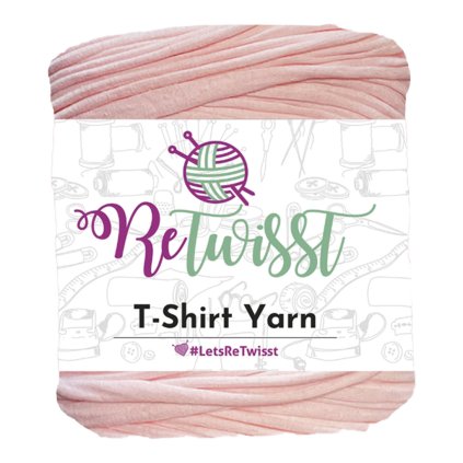 špagáty ReTwisst pastelově růžová