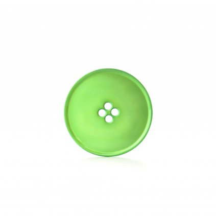 Knoflík kulatý plast 39 mm, zelená