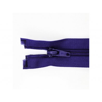 Spirálový zip dělitelný 30 cm maceškově fialový