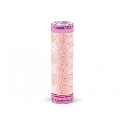 Polyesterová nit Amann ASPO 120 růžovo-krémová 0600 návin 100 m