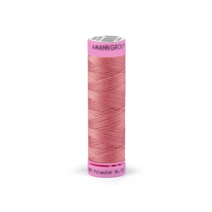 Polyesterová nit Amann ASPO 120 popelavě růžová 0638, návin 100 m