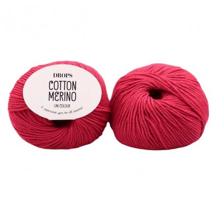 Cotton Merino 06 třešňová