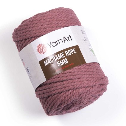 Macrame Rope 5 mm 792 tmavá starorůžová