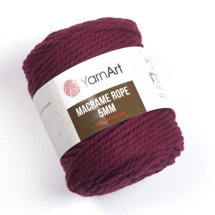 Macrame Rope 5 mm 781 bordó